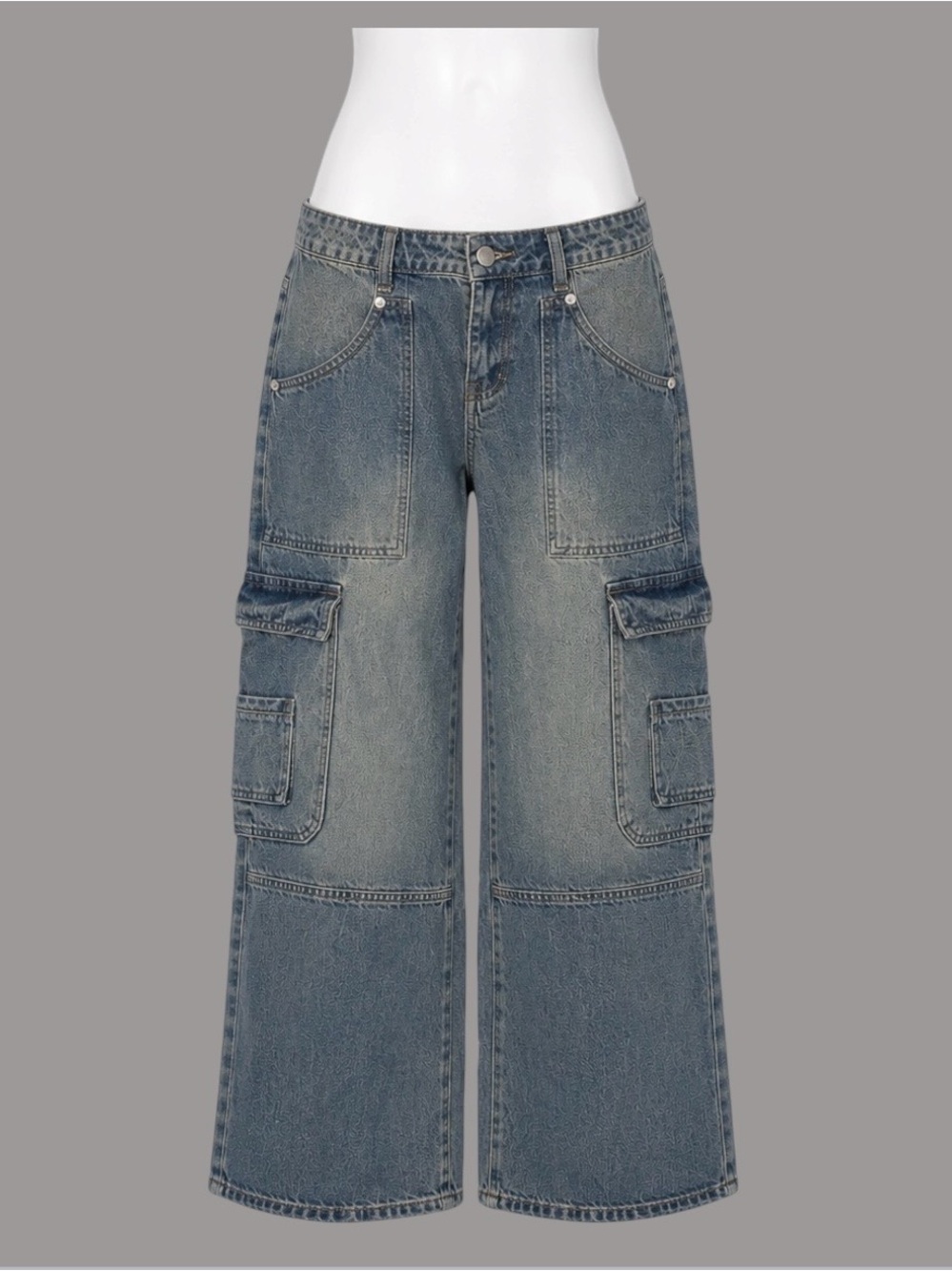 Edikted Low Rise Cargo Jeans